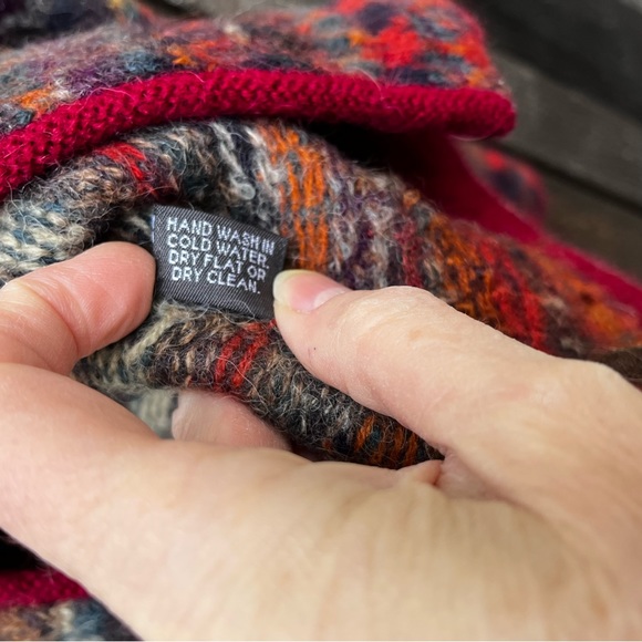 Intiwara Alpaca Multicolor Cardigan Sweater Sz S - Picture 8 of 12